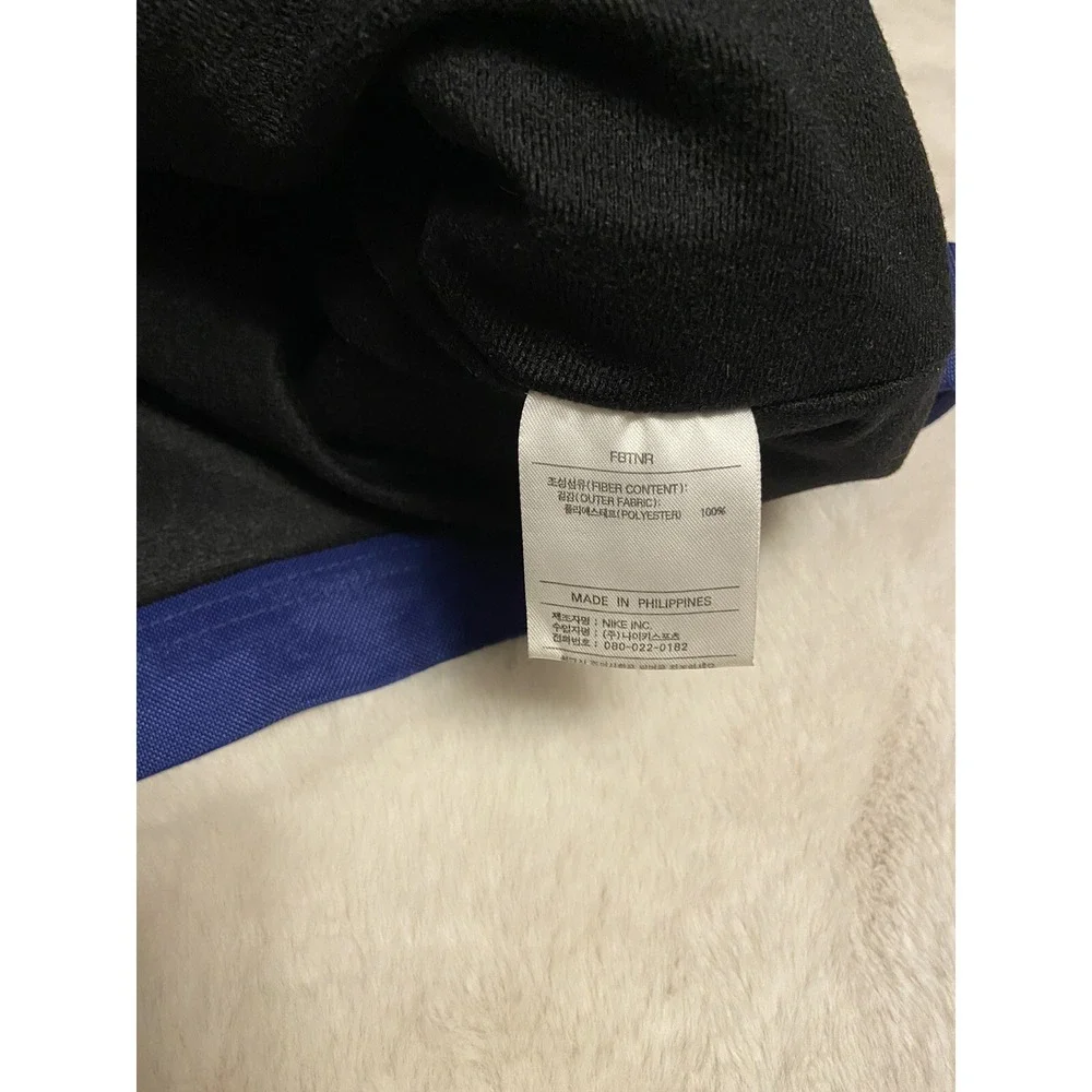 Vtg NIKE Team Sport Men's XXL Coat Jacket Heavy Nylon Blue Zip Sports Parka